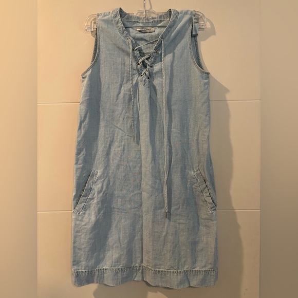 Madewell Light Blue Denim Dress - Picture 1 of 6